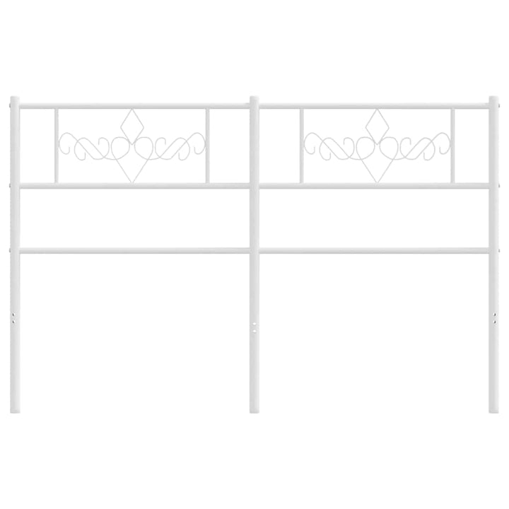 udskiftningsgavl 160 cm metal hvid