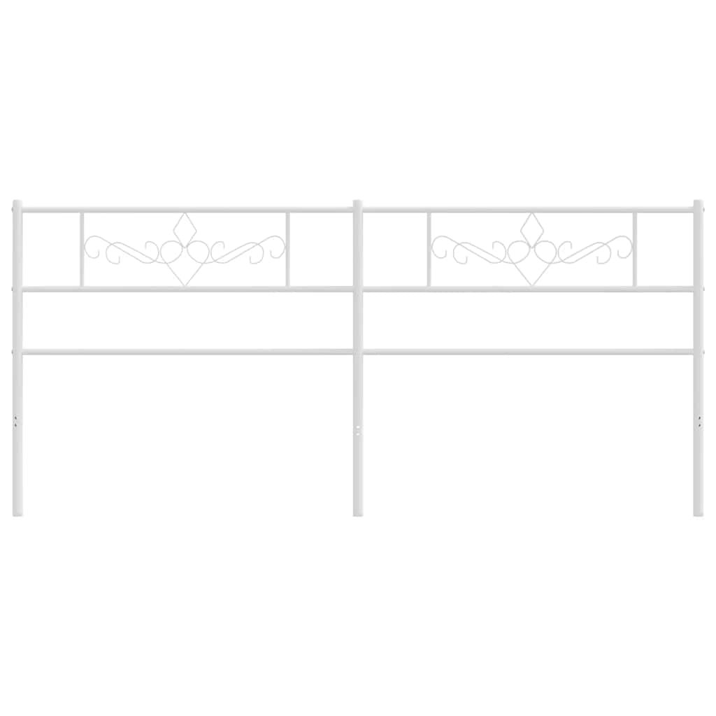 udskiftningsgavl 180 cm metal hvid