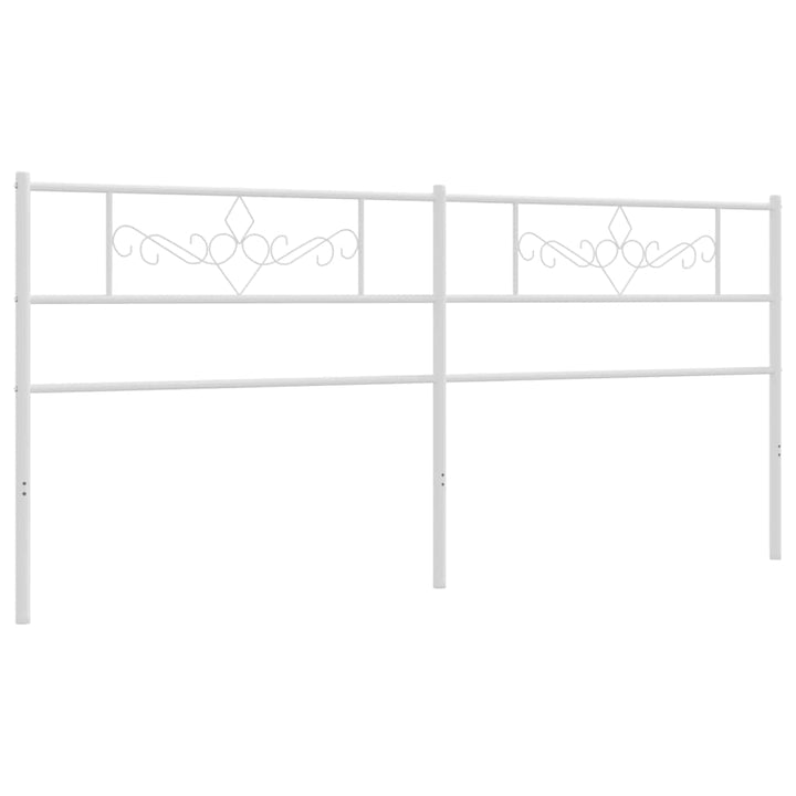 udskiftningsgavl 180 cm metal hvid