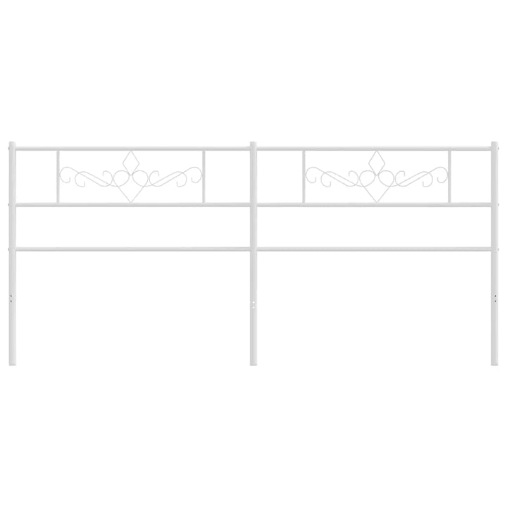 udskiftningsgavl 193 cm metal hvid