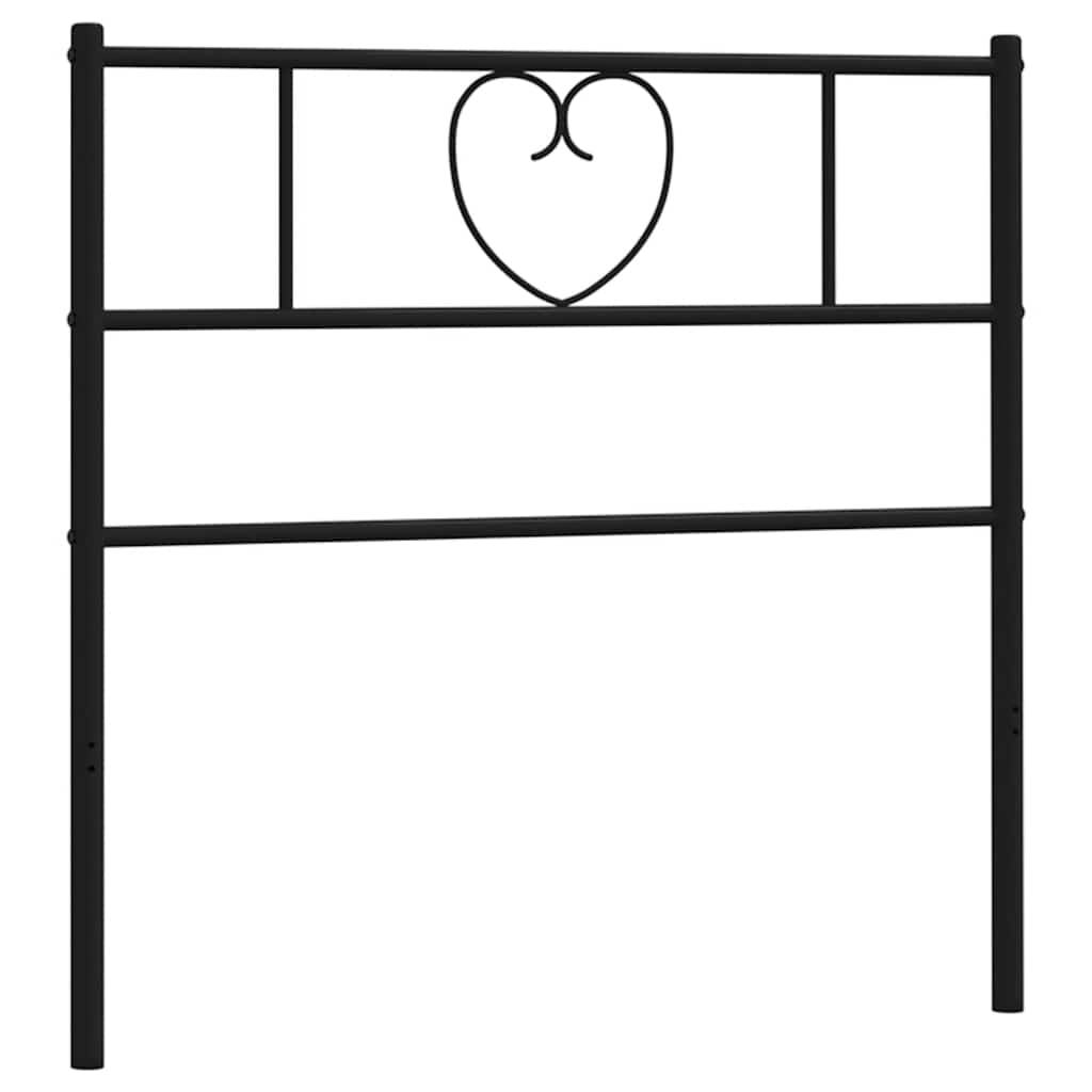 udskiftningsgavl 90 cm metal sort