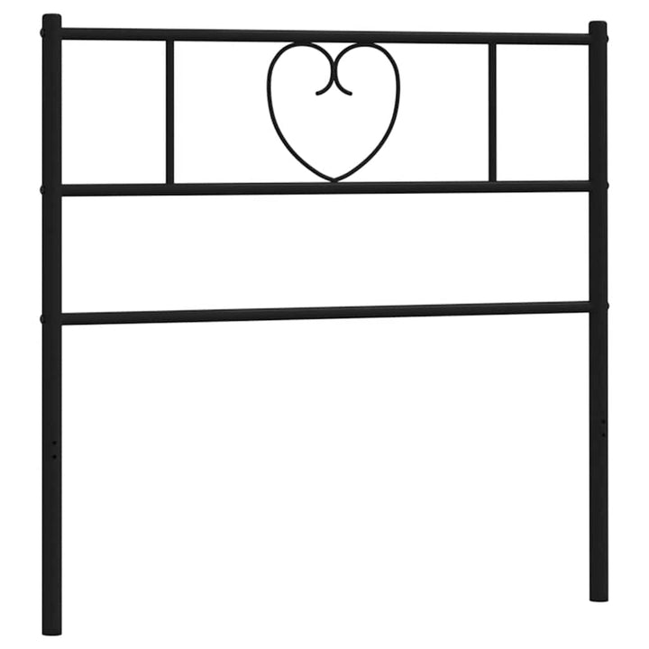 udskiftningsgavl 90 cm metal sort
