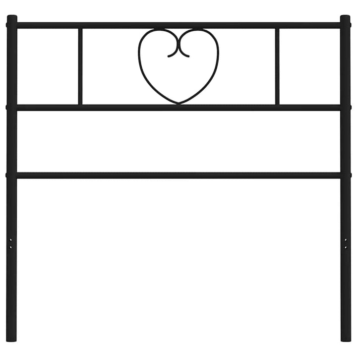 udskiftningsgavl 90 cm metal sort