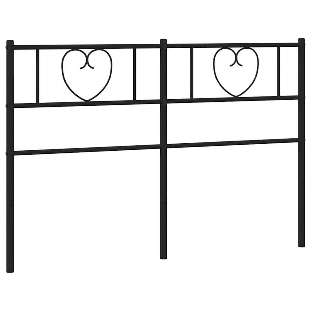 udskiftningsgavl 120 cm metal sort