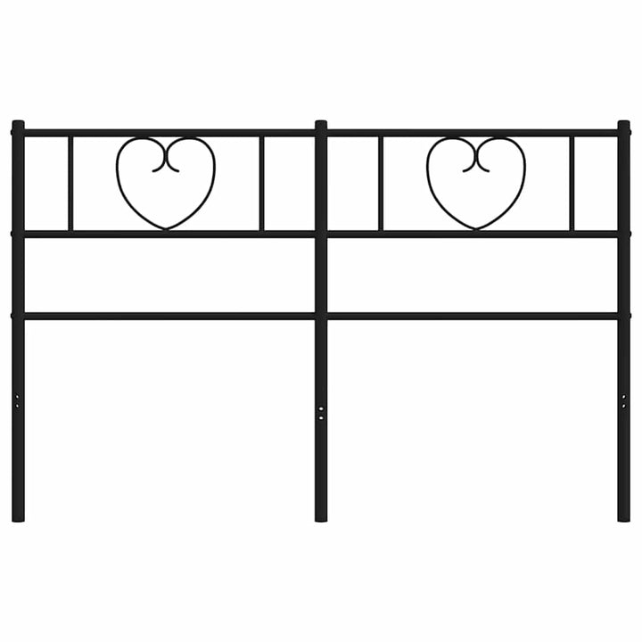udskiftningsgavl 120 cm metal sort