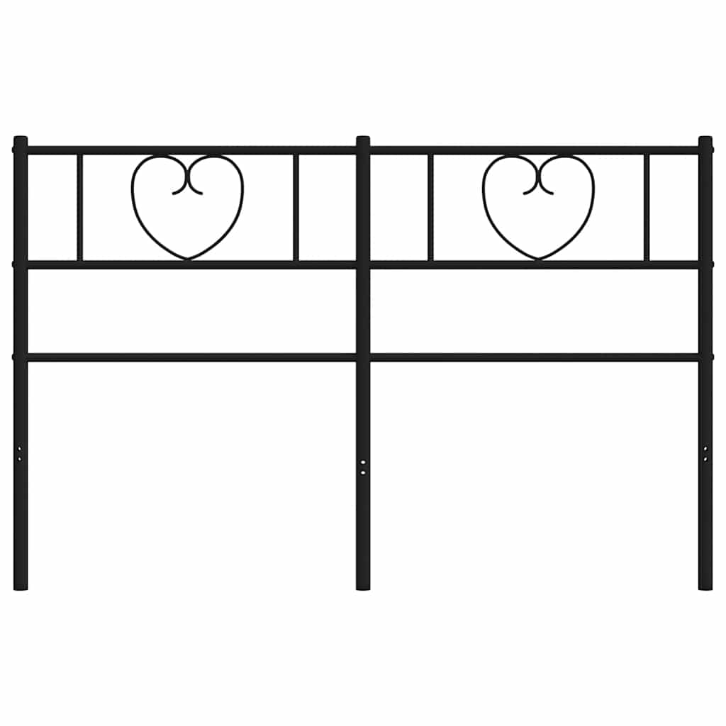 udskiftningsgavl 135 cm metal sort