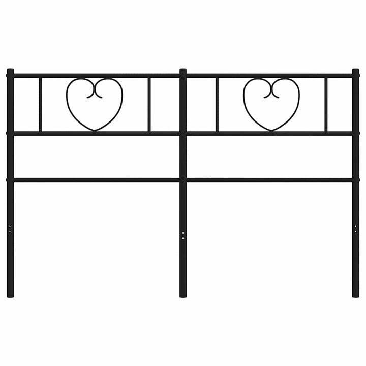 udskiftningsgavl 135 cm metal sort