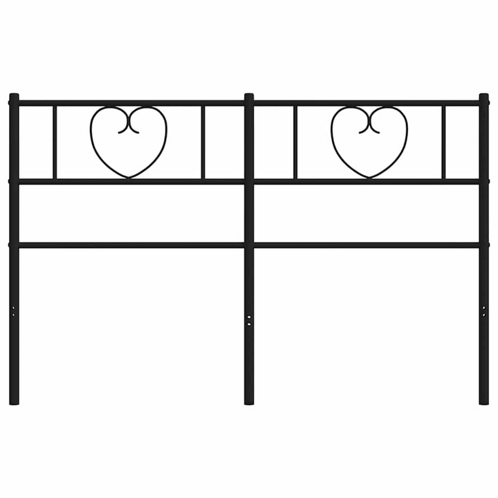 udskiftningsgavl 140 cm metal sort