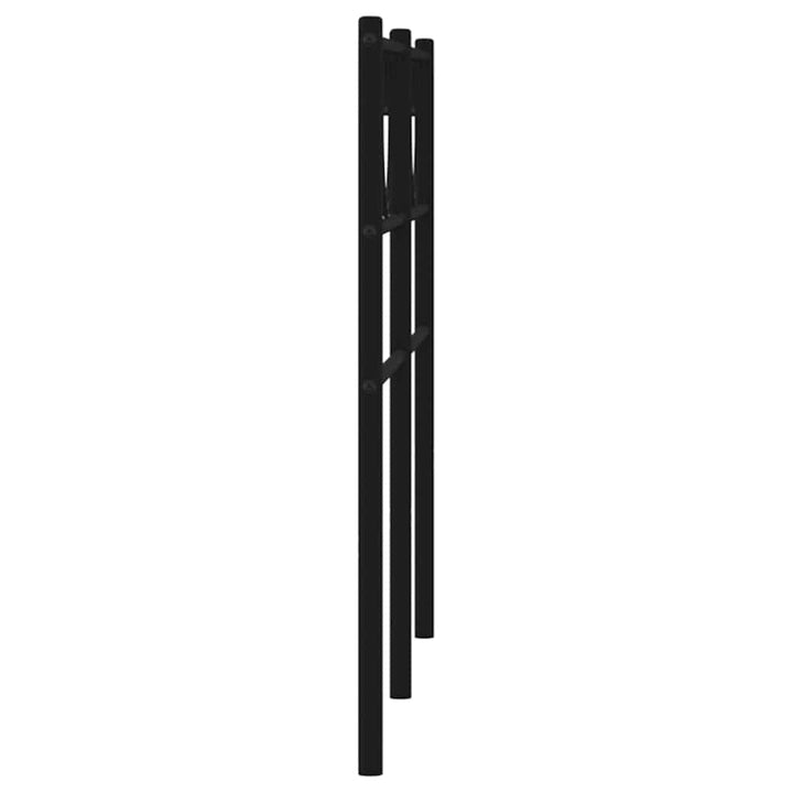 udskiftningsgavl 140 cm metal sort