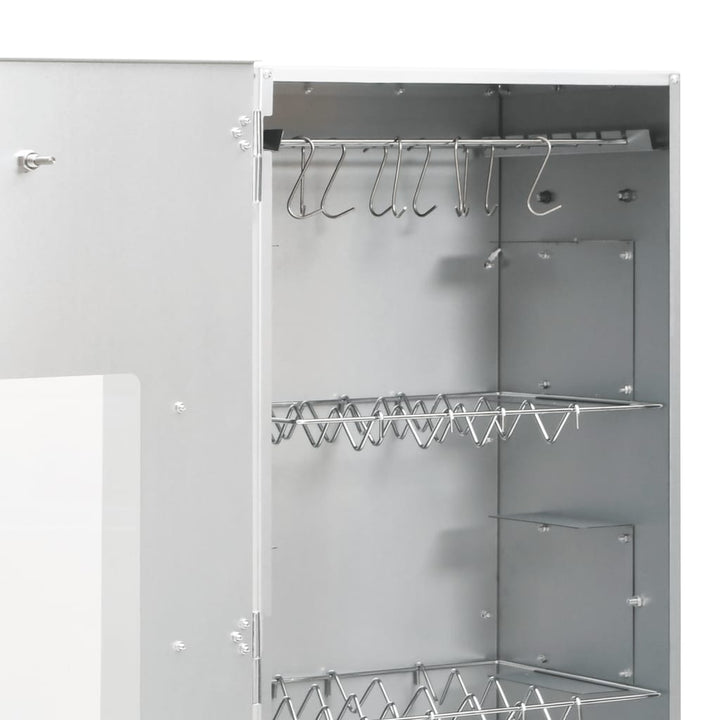 rygeovn med generator til koldrøgning galvaniseret stål