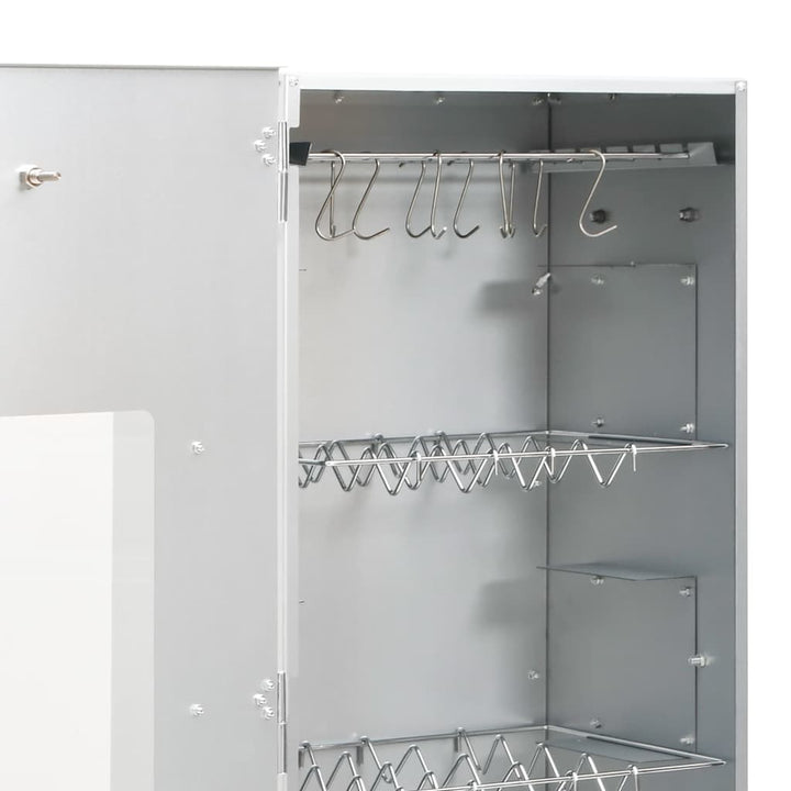 rygeovn med generator til koldrøgning galvaniseret stål