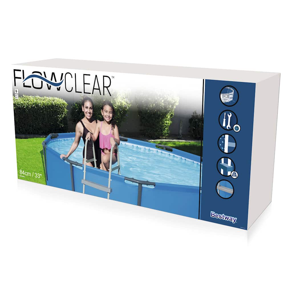 Bestway poolstige med 4 trin Flowclear 122 cm 58331