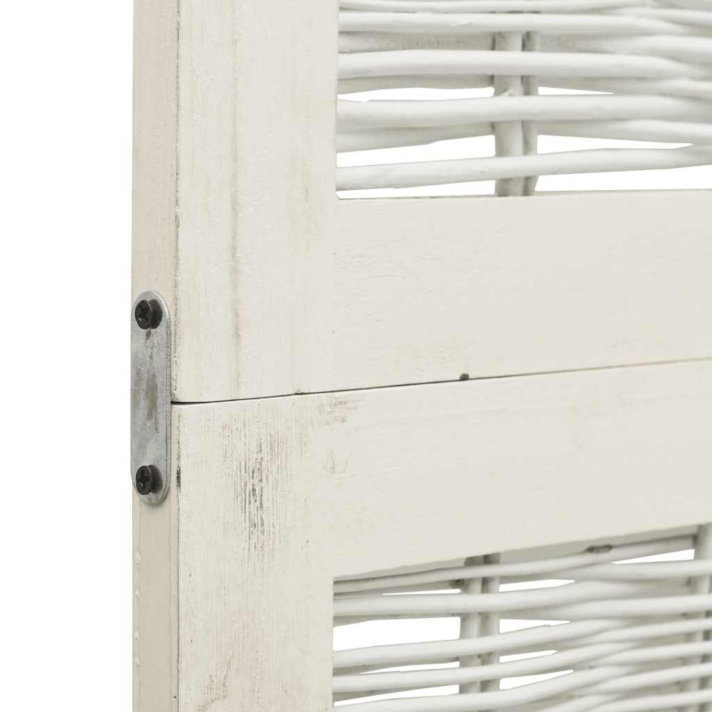 rumdeler 3 paneler massivt kejsertræ hvid