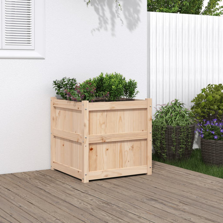 plantekasse 60x60x60 cm massivt fyrretræ
