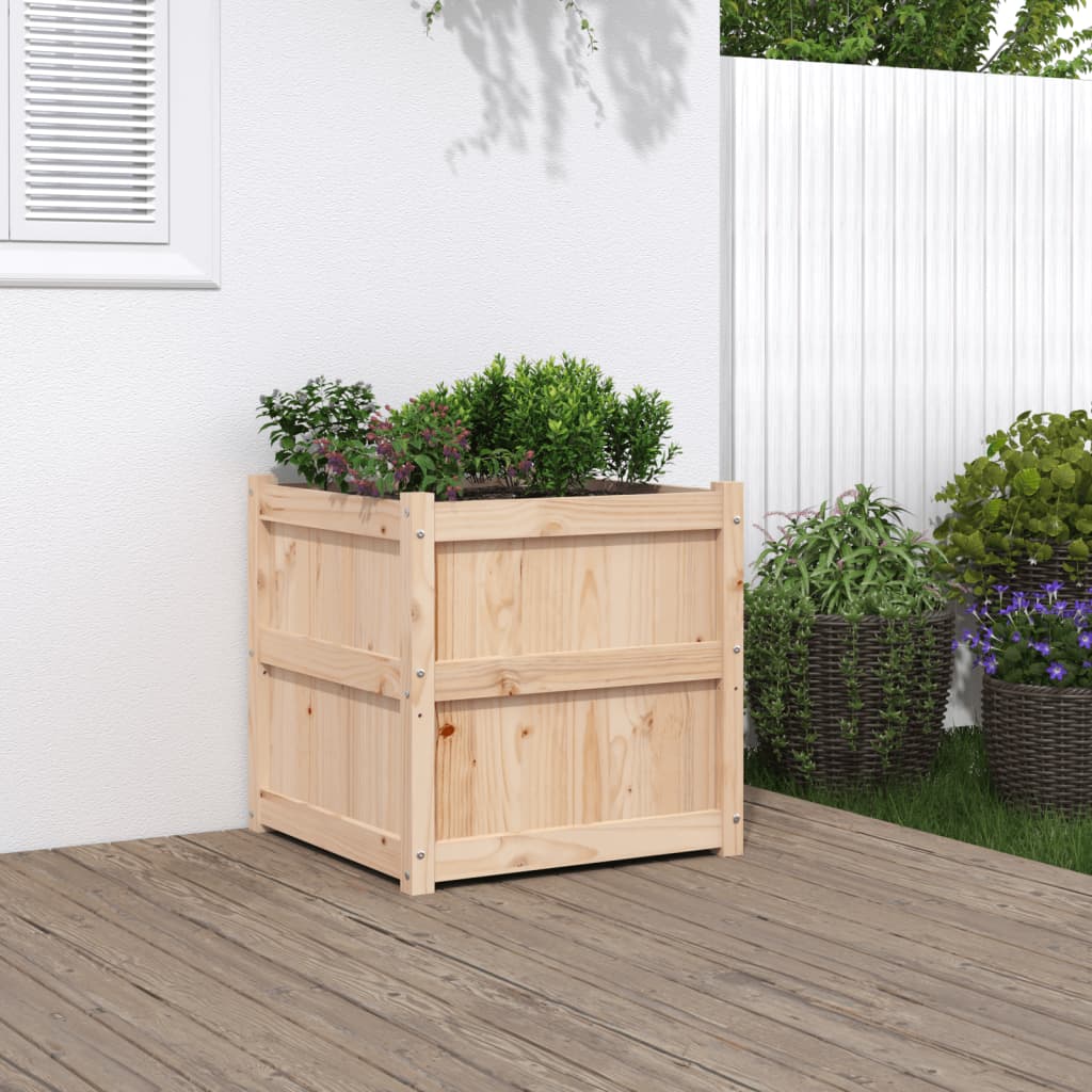plantekasse 60x60x60 cm massivt fyrretræ