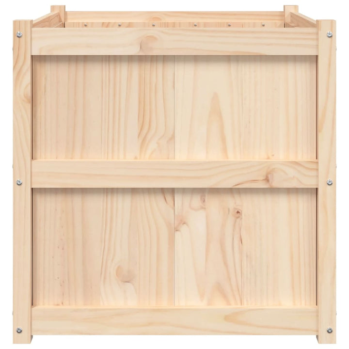 plantekasse 70x70x70 cm massivt fyrretræ