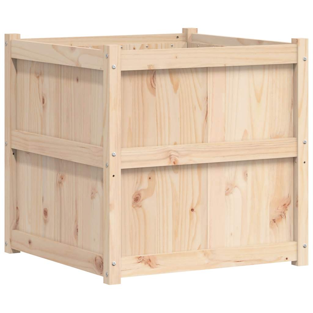 plantekasse 70x70x70 cm massivt fyrretræ