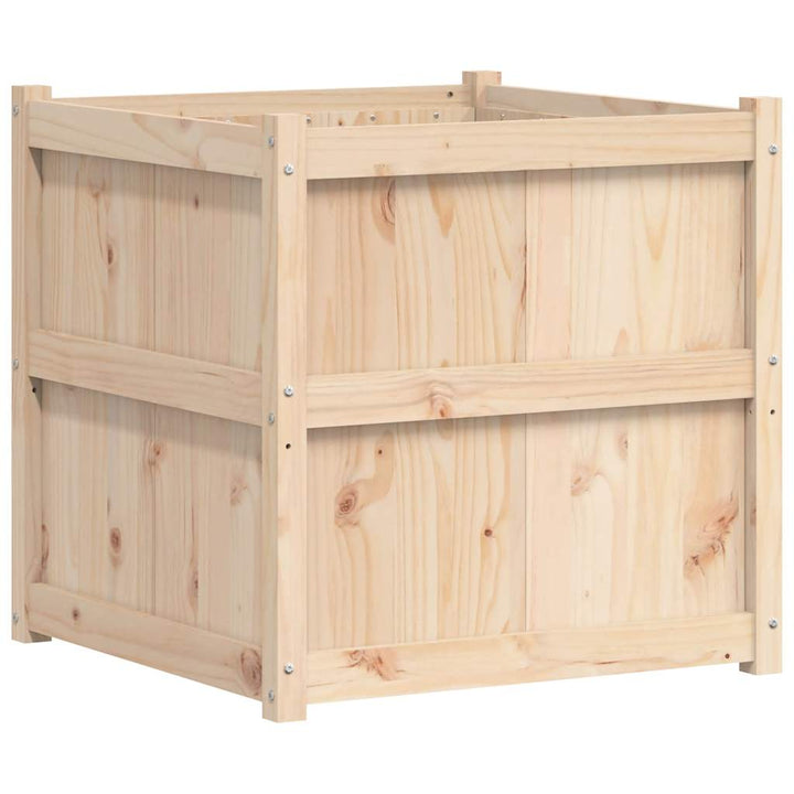 plantekasse 70x70x70 cm massivt fyrretræ
