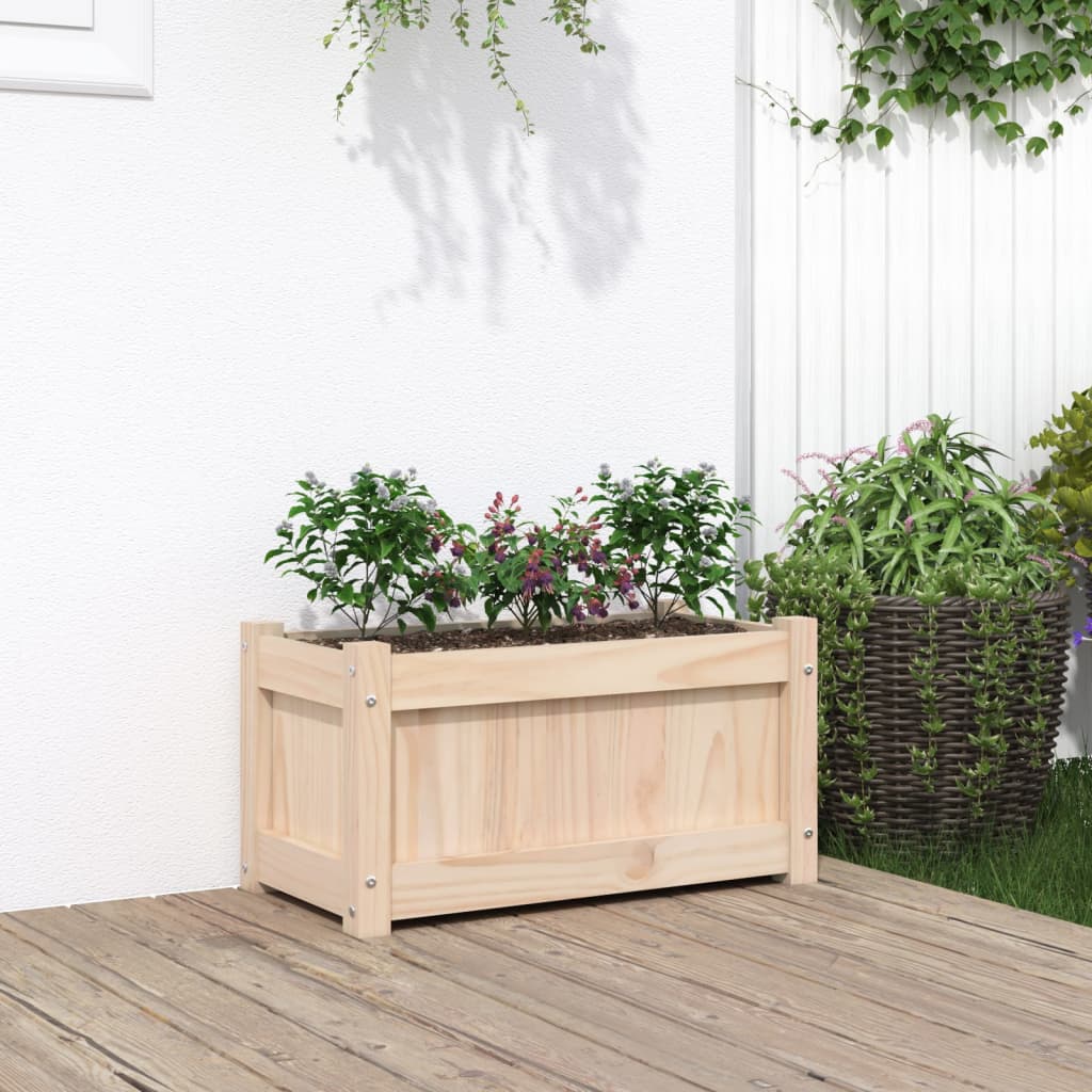 plantekasse 60x31x31 cm massivt fyrretræ
