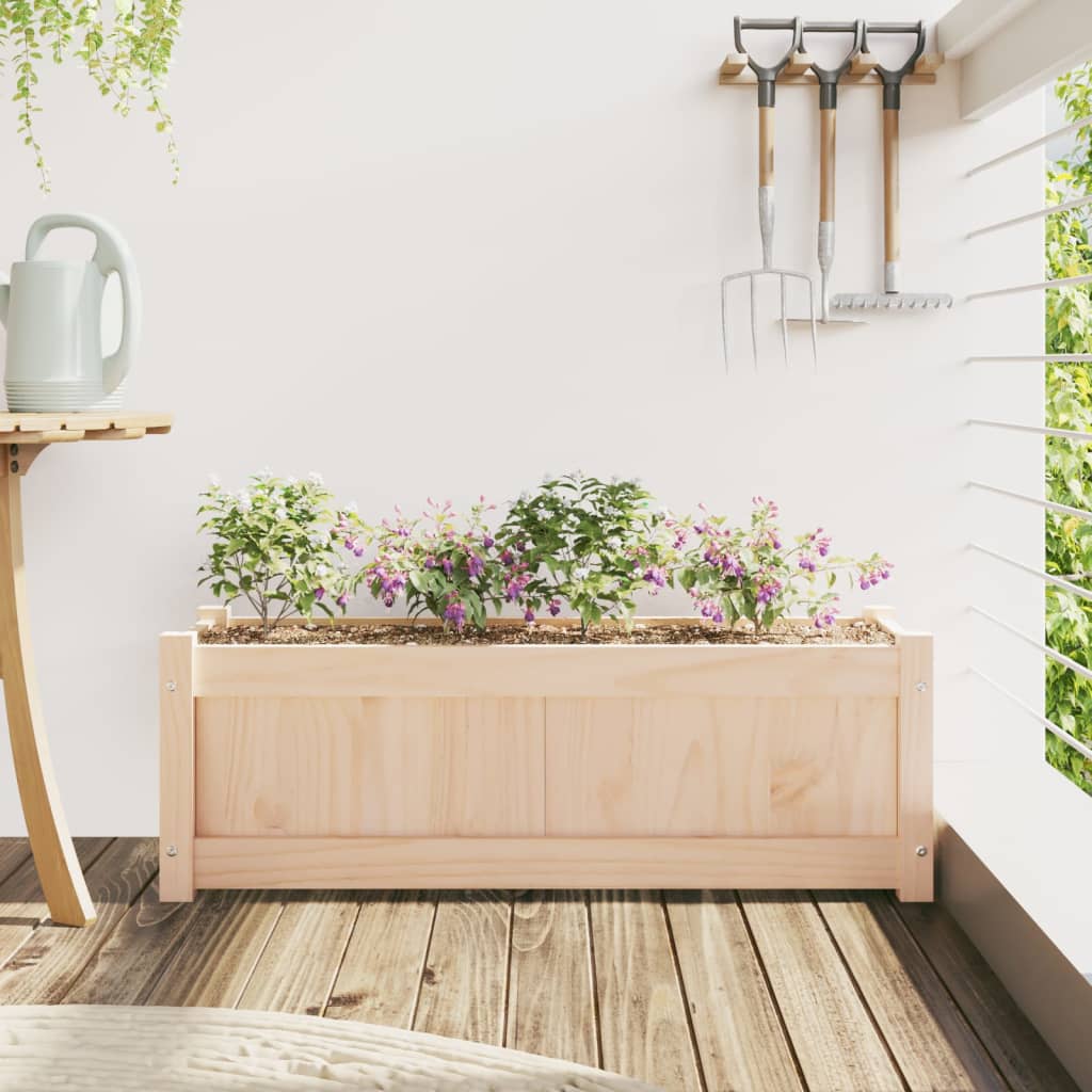 plantekasse 90x31x31 cm massivt fyrretræ