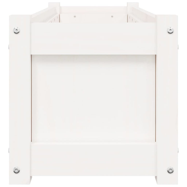 plantekasse 90x31x31 cm massivt fyrretræ hvid