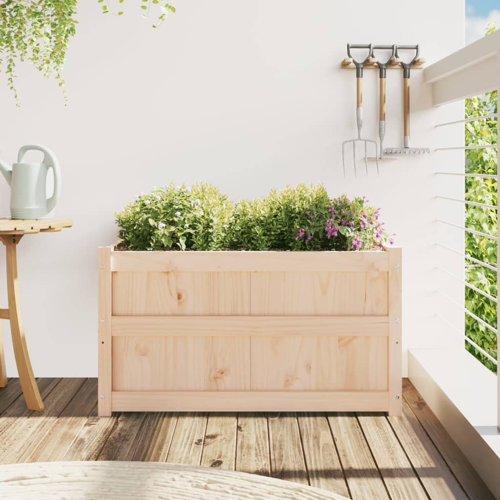 plantekasse 90x50x50 cm massivt fyrretræ