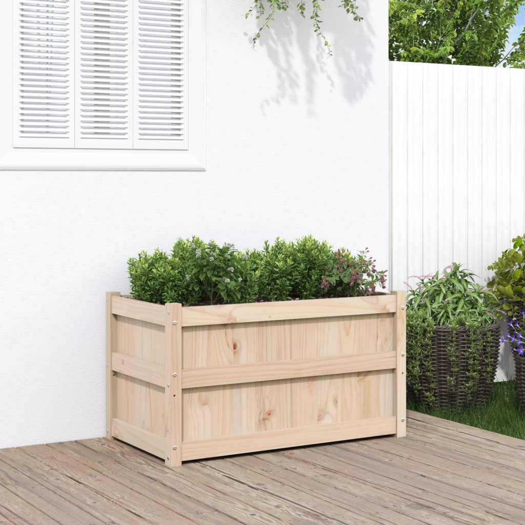 plantekasse 90x50x50 cm massivt fyrretræ