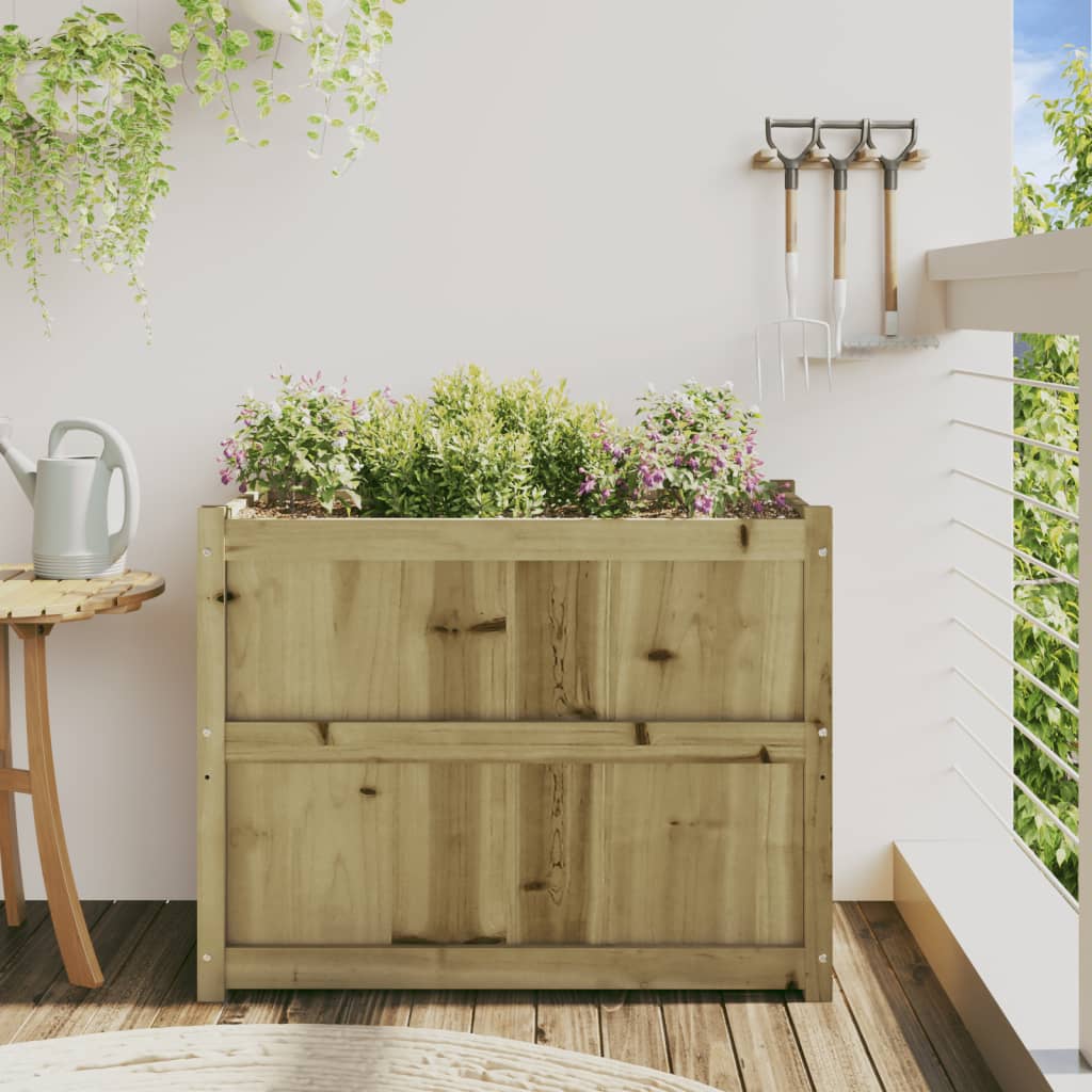 plantekasse 90x50x70 cm imprægneret fyrretræ