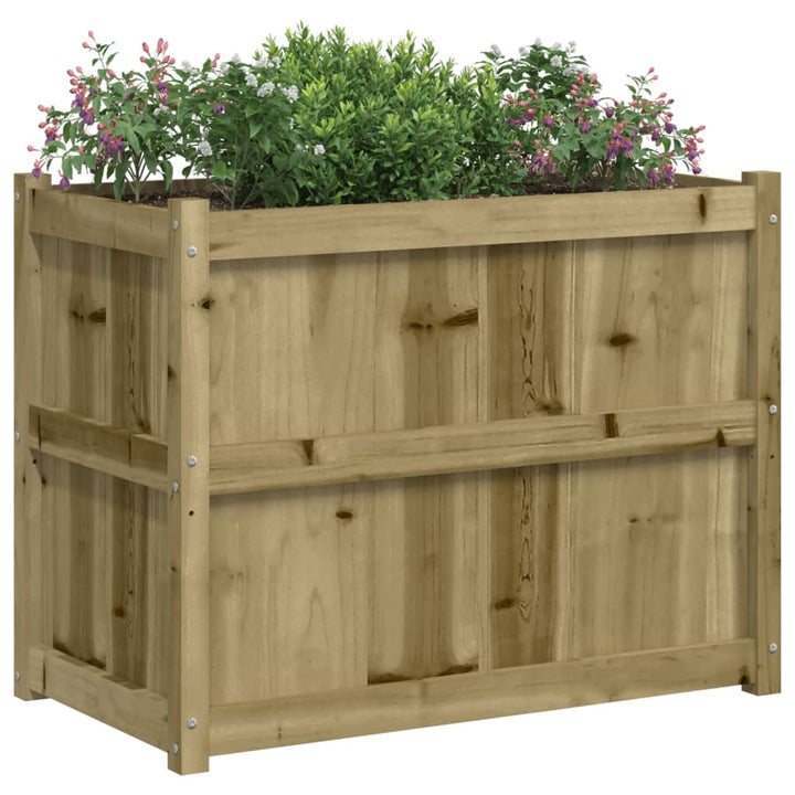plantekasse 90x50x70 cm imprægneret fyrretræ