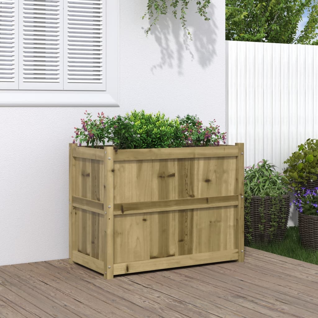 plantekasse 90x50x70 cm imprægneret fyrretræ