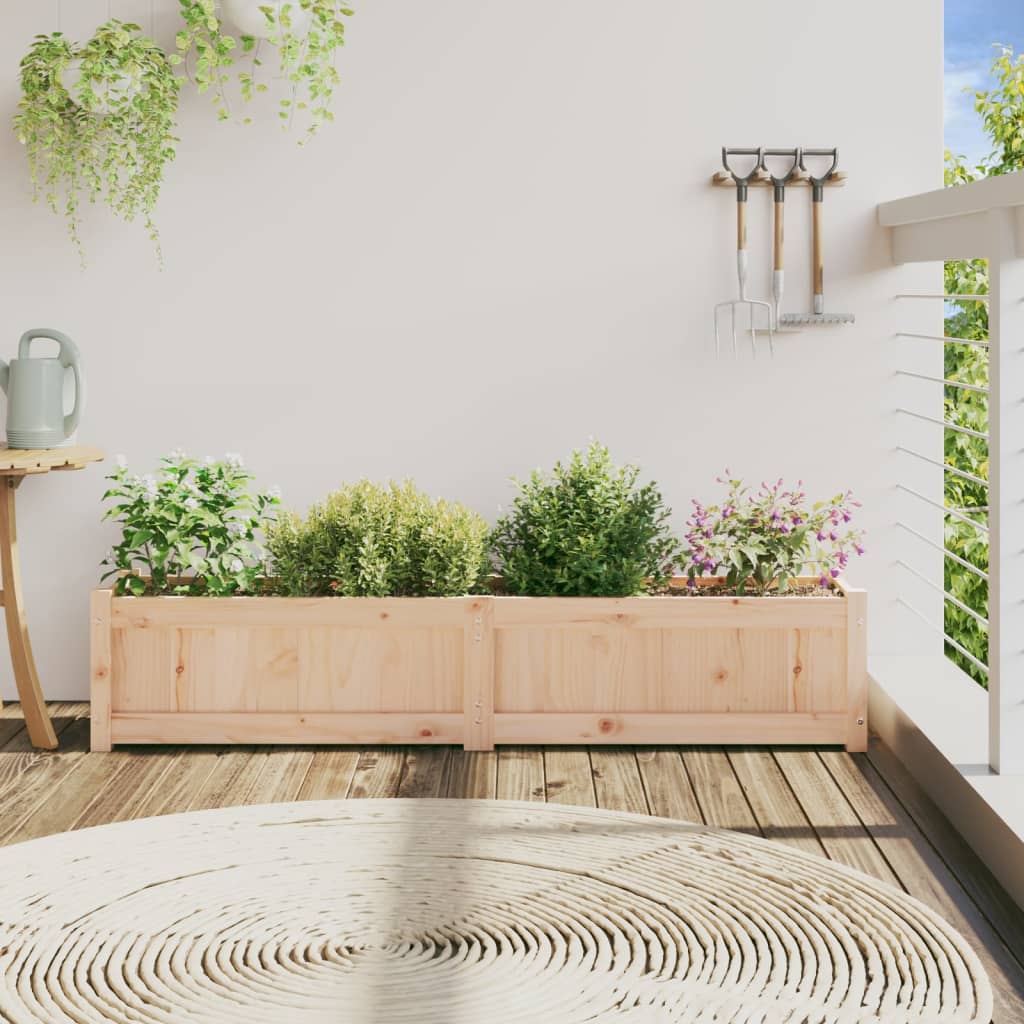 plantekasse 150x31x31 cm massivt fyrretræ