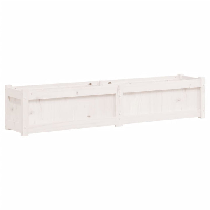 plantekasse 150x31x31 cm massivt fyrretræ hvid