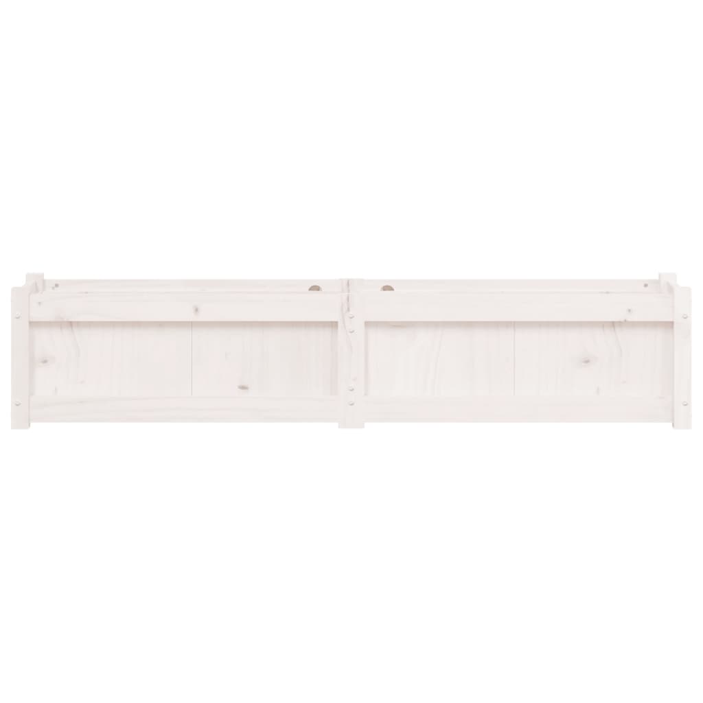 plantekasse 150x31x31 cm massivt fyrretræ hvid