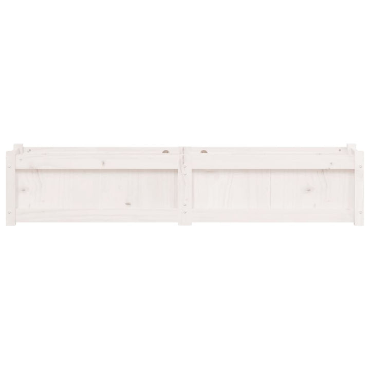 plantekasse 150x31x31 cm massivt fyrretræ hvid