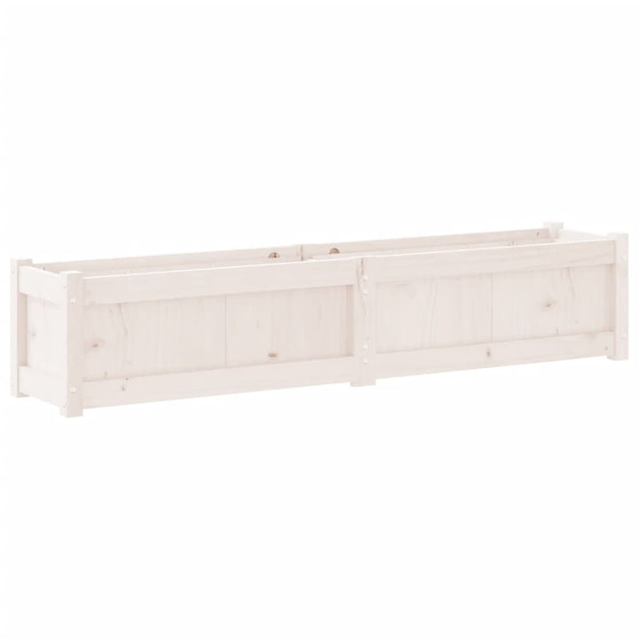 plantekasse 150x31x31 cm massivt fyrretræ hvid