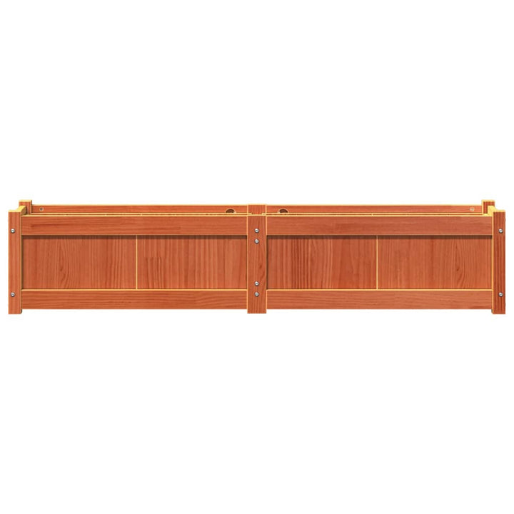 plantekasse 150x31x31 cm massivt fyrretræ gyldenbrun