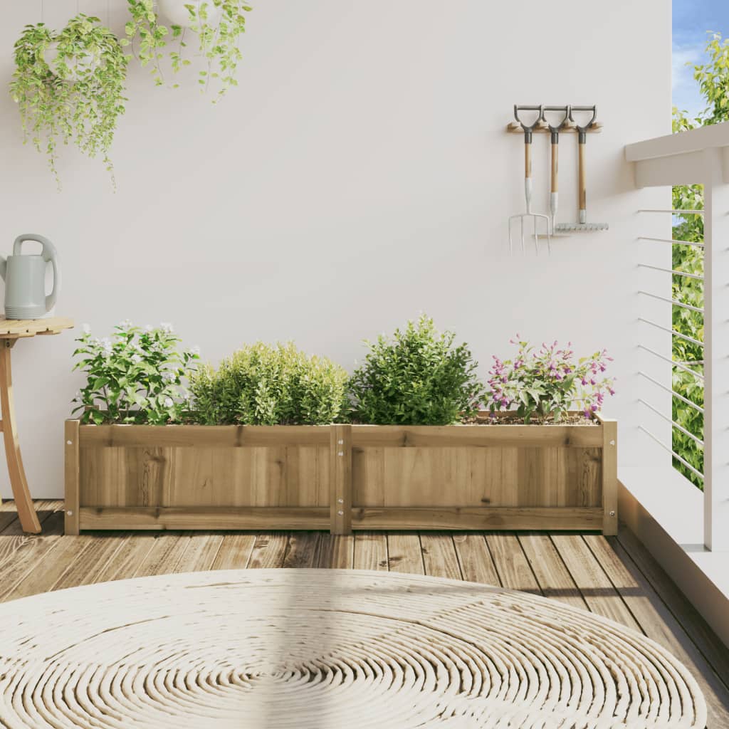 plantekasse 150x31x31 cm imprægneret fyrretræ