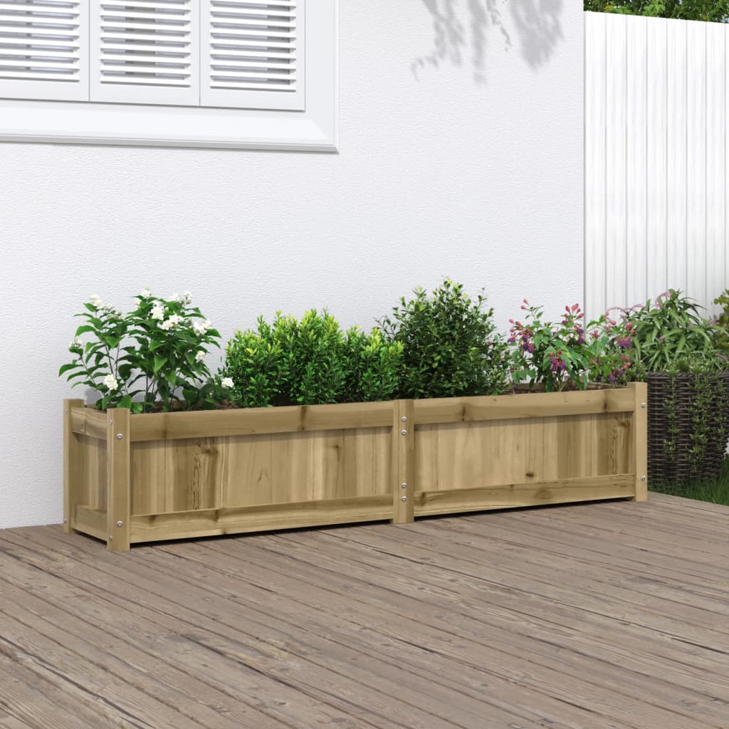plantekasse 150x31x31 cm imprægneret fyrretræ
