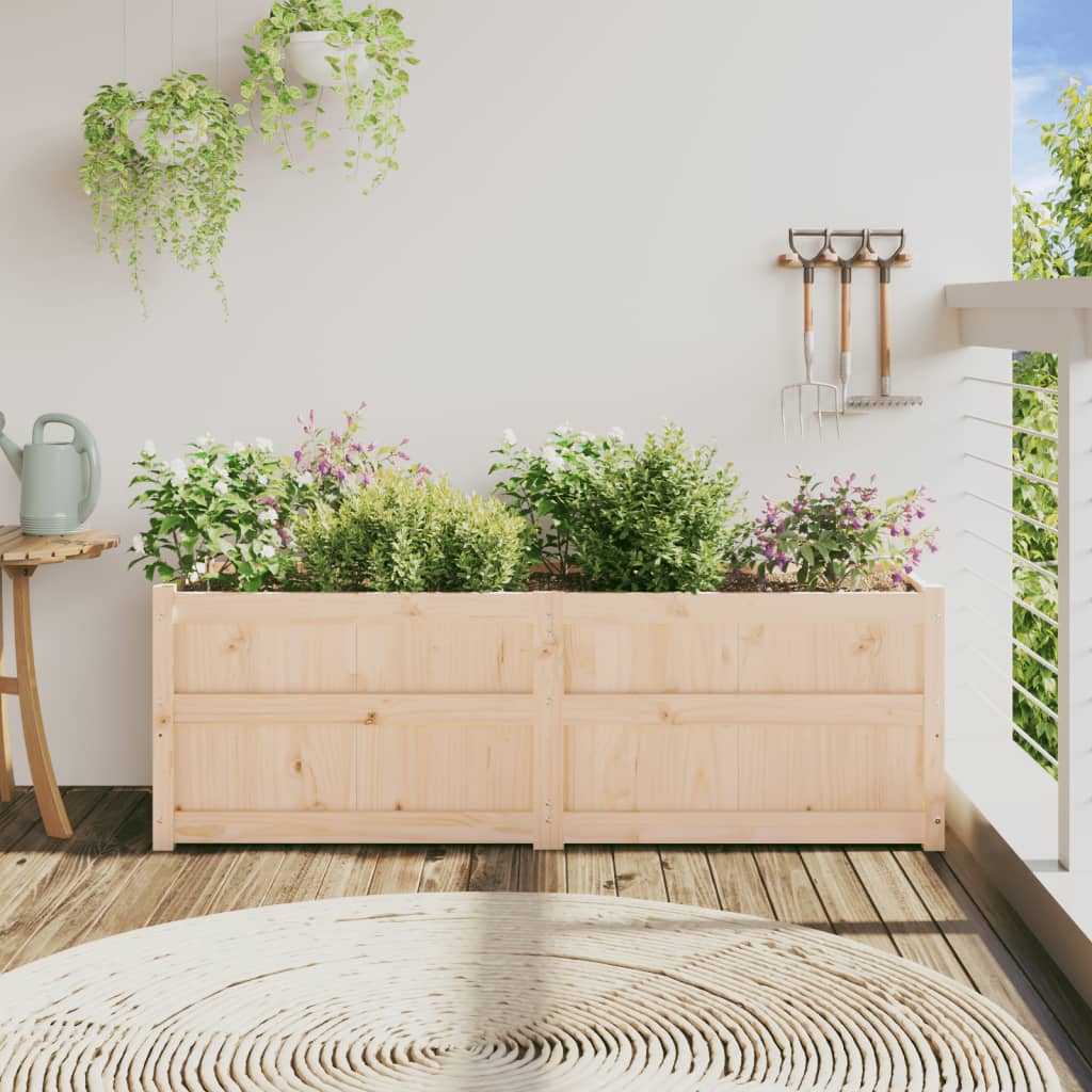 plantekasse 150x50x50 cm massivt fyrretræ