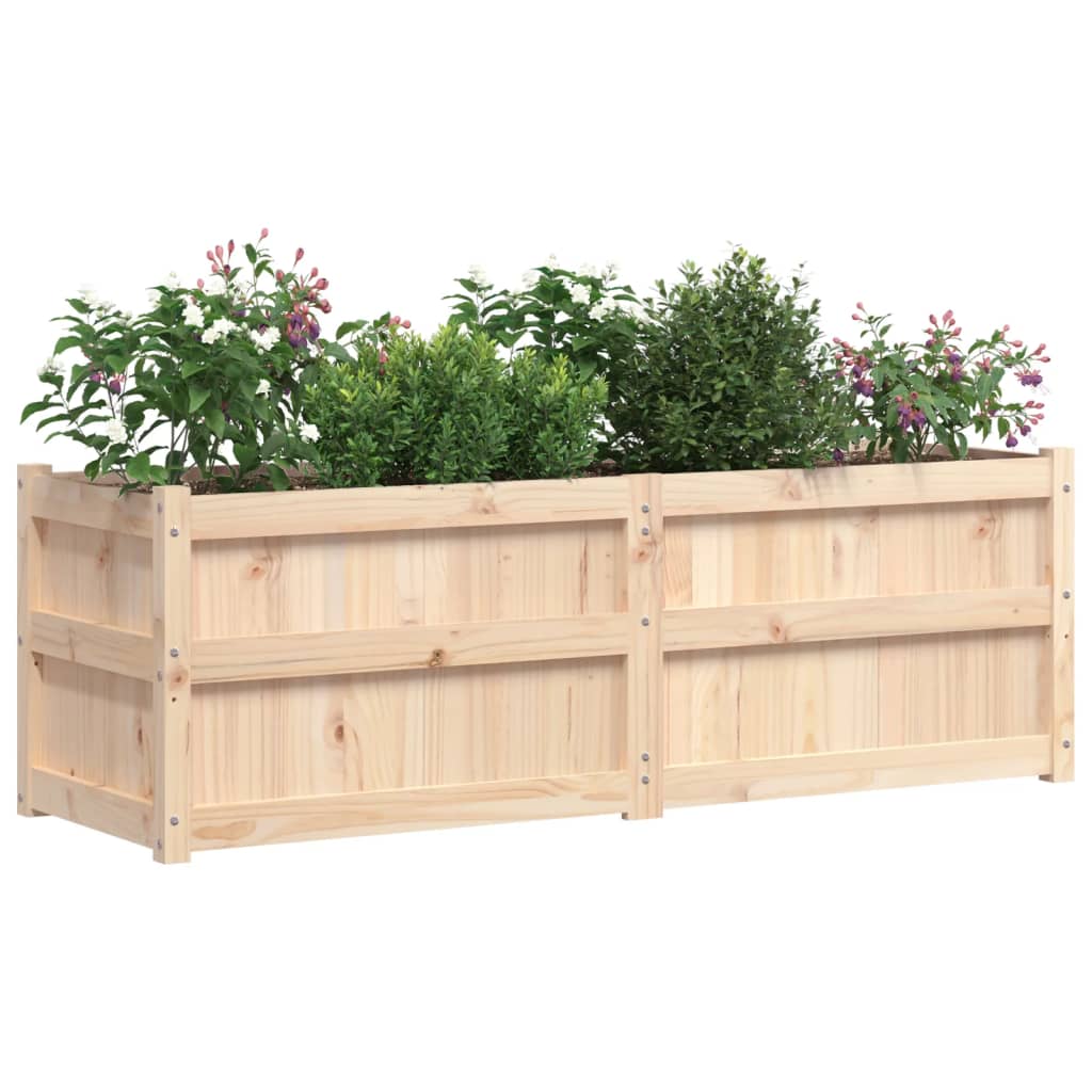plantekasse 150x50x50 cm massivt fyrretræ