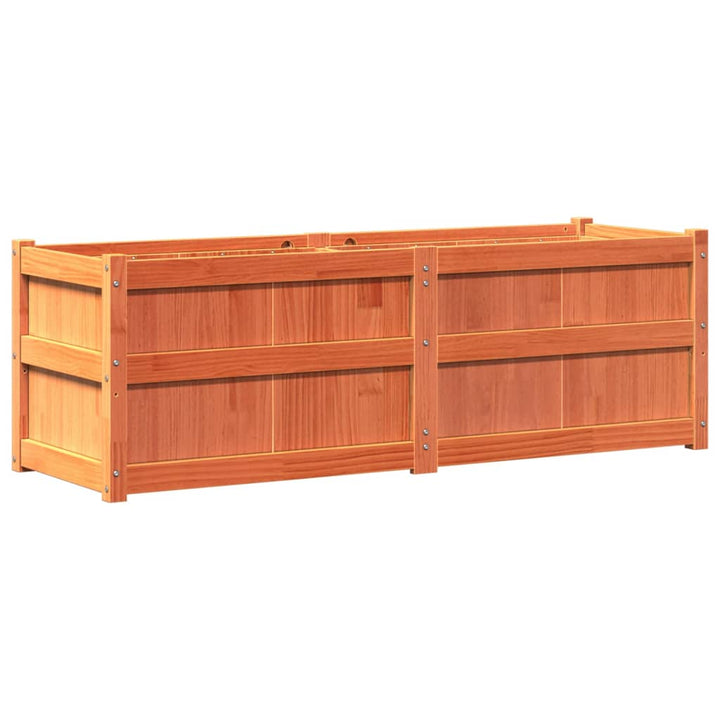 plantekasse 150x50x50 cm massivt fyrretræ gyldenbrun