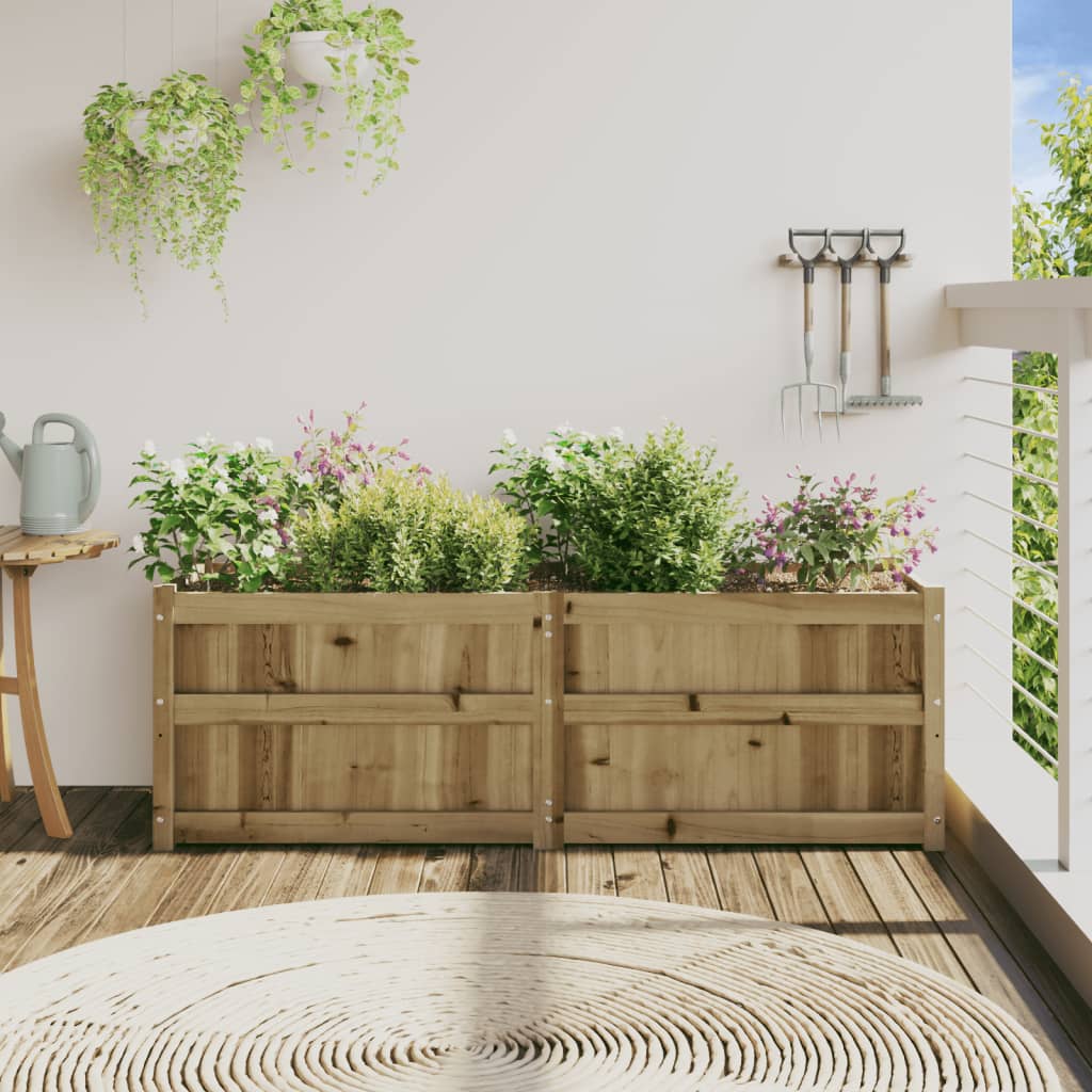 plantekasse 150x50x50 cm imprægneret fyrretræ