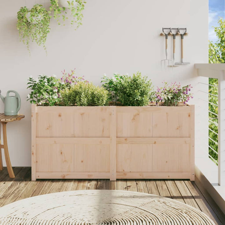 plantekasse 150x50x70 cm massivt fyrretræ