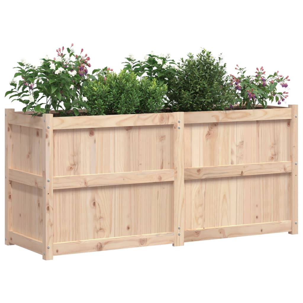 plantekasse 150x50x70 cm massivt fyrretræ