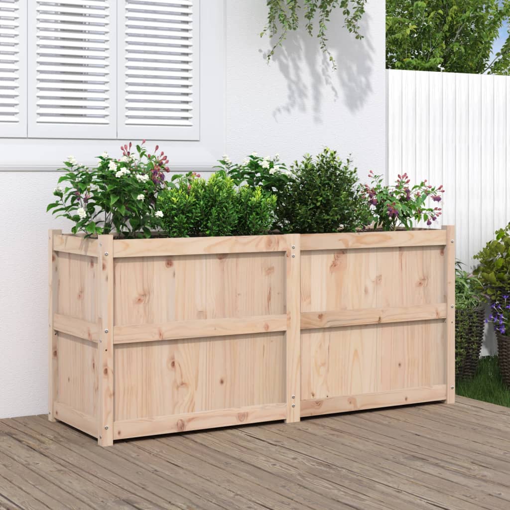 plantekasse 150x50x70 cm massivt fyrretræ