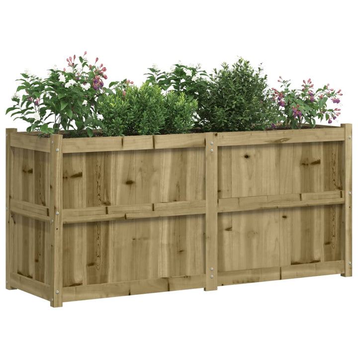 plantekasse 150x50x70 cm imprægneret fyrretræ