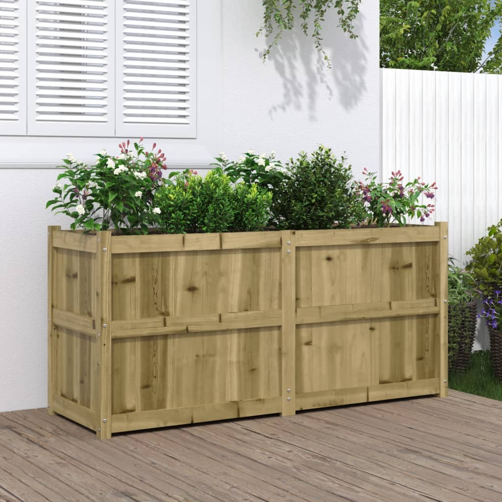 plantekasse 150x50x70 cm imprægneret fyrretræ