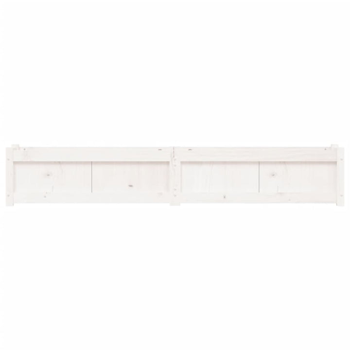 plantekasse 180x31x31 cm massivt fyrretræ hvid