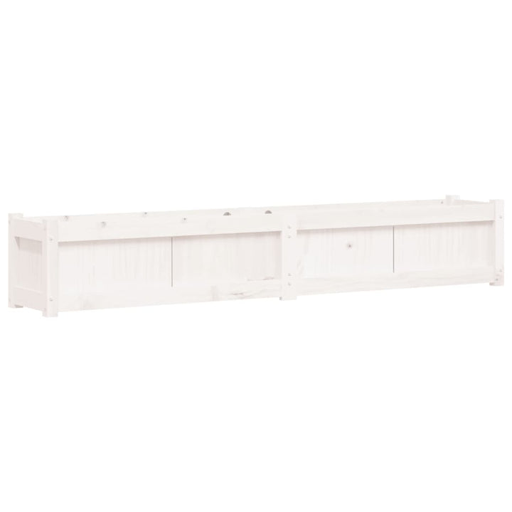 plantekasse 180x31x31 cm massivt fyrretræ hvid