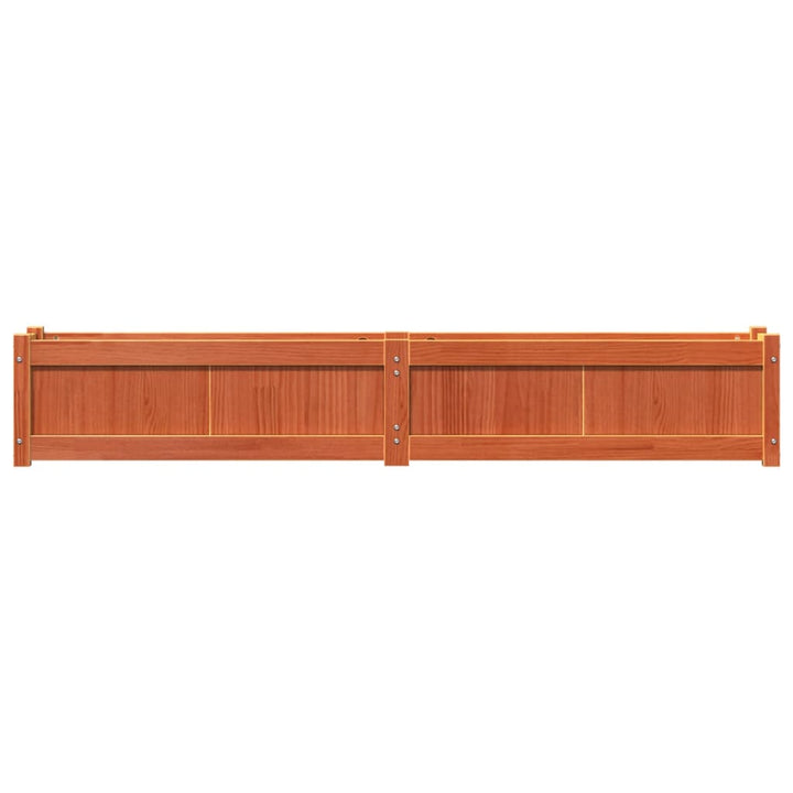 plantekasse 180x31x31 cm massivt fyrretræ gyldenbrun